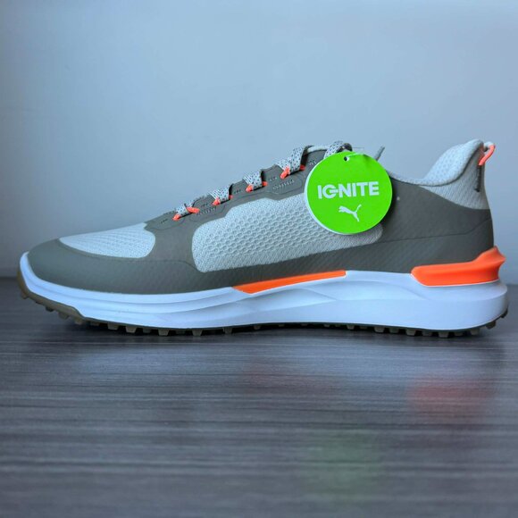 Puma IGNITE ELEVATE X Spikeless Golf Shoes MEN'S  $130 Sedate Gray / Velvet Moss - Picture 3 of 12